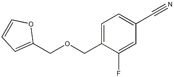 3-fluoro-4-[(2-furylmethoxy)methyl]benzonitrile 结构式