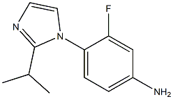 3-fluoro-4-[2-(propan-2-yl)-1H-imidazol-1-yl]aniline 结构式