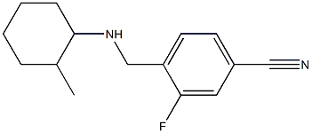 3-fluoro-4-{[(2-methylcyclohexyl)amino]methyl}benzonitrile 结构式