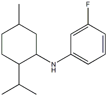 3-fluoro-N-[5-methyl-2-(propan-2-yl)cyclohexyl]aniline 结构式