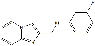 3-fluoro-N-{imidazo[1,2-a]pyridin-2-ylmethyl}aniline 结构式