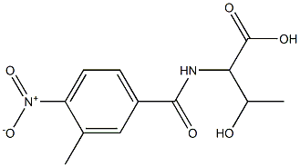 3-hydroxy-2-[(3-methyl-4-nitrophenyl)formamido]butanoic acid 结构式