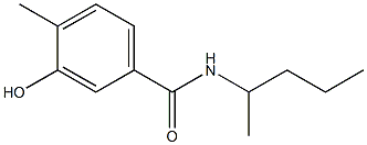 3-hydroxy-4-methyl-N-(pentan-2-yl)benzamide 结构式