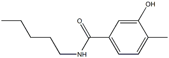 3-hydroxy-4-methyl-N-pentylbenzamide 结构式