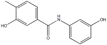 3-hydroxy-N-(3-hydroxyphenyl)-4-methylbenzamide 结构式