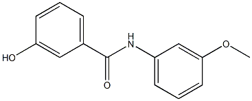 3-hydroxy-N-(3-methoxyphenyl)benzamide 结构式