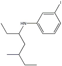 3-iodo-N-(5-methylheptan-3-yl)aniline 结构式