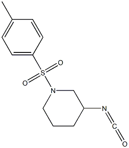 3-isocyanato-1-[(4-methylphenyl)sulfonyl]piperidine 结构式