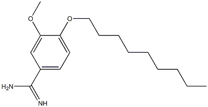 3-methoxy-4-(nonyloxy)benzene-1-carboximidamide 结构式