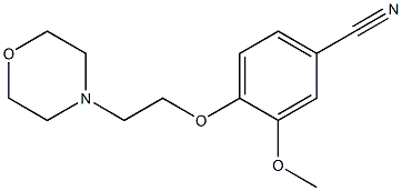 3-methoxy-4-[2-(morpholin-4-yl)ethoxy]benzonitrile 结构式