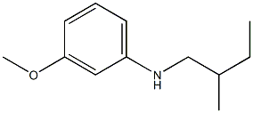 3-methoxy-N-(2-methylbutyl)aniline 结构式