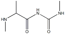 3-methyl-1-[2-(methylamino)propanoyl]urea 结构式