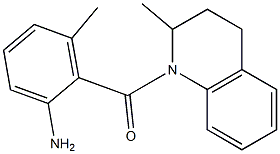 3-methyl-2-[(2-methyl-1,2,3,4-tetrahydroquinolin-1-yl)carbonyl]aniline 结构式