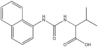 3-methyl-2-{[(1-naphthylamino)carbonyl]amino}butanoic acid 结构式