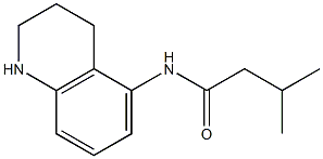 3-methyl-N-(1,2,3,4-tetrahydroquinolin-5-yl)butanamide 结构式