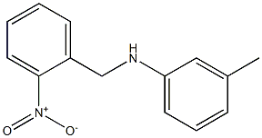3-methyl-N-[(2-nitrophenyl)methyl]aniline 结构式