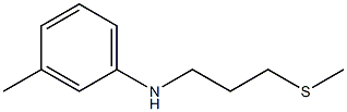 3-methyl-N-[3-(methylsulfanyl)propyl]aniline 结构式