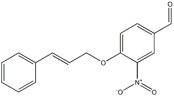 3-nitro-4-[(3-phenylprop-2-en-1-yl)oxy]benzaldehyde 结构式
