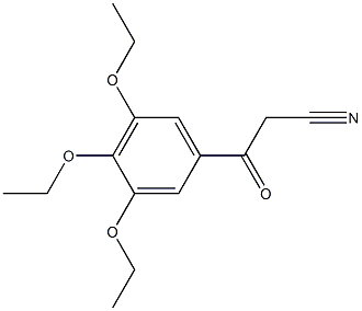 3-oxo-3-(3,4,5-triethoxyphenyl)propanenitrile 结构式