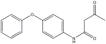 3-oxo-N-(4-phenoxyphenyl)butanamide 结构式