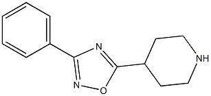 3-phenyl-5-(piperidin-4-yl)-1,2,4-oxadiazole 结构式