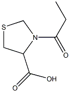 3-propionyl-1,3-thiazolidine-4-carboxylic acid 结构式