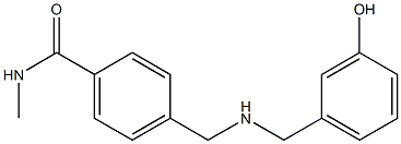 4-({[(3-hydroxyphenyl)methyl]amino}methyl)-N-methylbenzamide 结构式