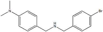 4-({[(4-bromophenyl)methyl]amino}methyl)-N,N-dimethylaniline 结构式