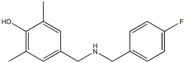 4-({[(4-fluorophenyl)methyl]amino}methyl)-2,6-dimethylphenol 结构式