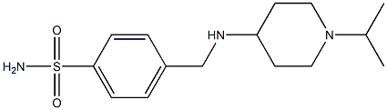 4-({[1-(propan-2-yl)piperidin-4-yl]amino}methyl)benzene-1-sulfonamide 结构式