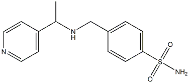 4-({[1-(pyridin-4-yl)ethyl]amino}methyl)benzene-1-sulfonamide 结构式