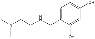 4-({[2-(dimethylamino)ethyl]amino}methyl)benzene-1,3-diol 结构式