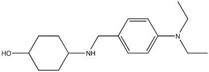 4-({[4-(diethylamino)phenyl]methyl}amino)cyclohexan-1-ol 结构式