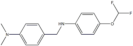 4-({[4-(difluoromethoxy)phenyl]amino}methyl)-N,N-dimethylaniline 结构式