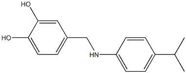 4-({[4-(propan-2-yl)phenyl]amino}methyl)benzene-1,2-diol 结构式