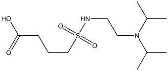 4-({2-[bis(propan-2-yl)amino]ethyl}sulfamoyl)butanoic acid 结构式