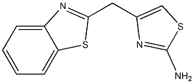 4-(1,3-benzothiazol-2-ylmethyl)-1,3-thiazol-2-amine 结构式