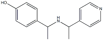 4-(1-{[1-(pyridin-4-yl)ethyl]amino}ethyl)phenol 结构式