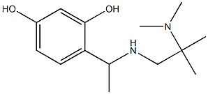 4-(1-{[2-(dimethylamino)-2-methylpropyl]amino}ethyl)benzene-1,3-diol 结构式