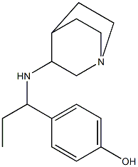 4-(1-{1-azabicyclo[2.2.2]octan-3-ylamino}propyl)phenol 结构式