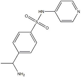 4-(1-aminoethyl)-N-(pyridin-4-yl)benzene-1-sulfonamide 结构式