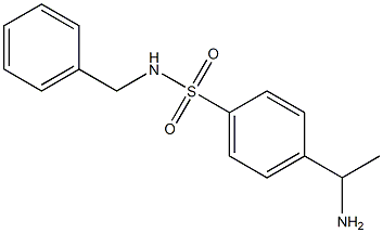 4-(1-aminoethyl)-N-benzylbenzene-1-sulfonamide 结构式
