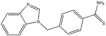 4-(1H-benzimidazol-1-ylmethyl)benzenecarbothioamide 结构式