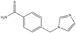 4-(1H-imidazol-1-ylmethyl)benzenecarbothioamide 结构式
