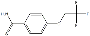 4-(2,2,2-trifluoroethoxy)benzenecarbothioamide 结构式