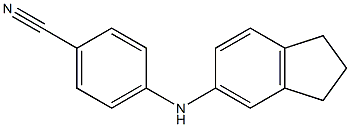 4-(2,3-dihydro-1H-inden-5-ylamino)benzonitrile 结构式