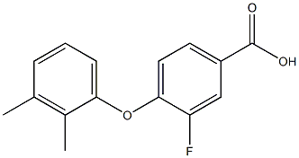 4-(2,3-dimethylphenoxy)-3-fluorobenzoic acid 结构式