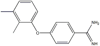 4-(2,3-dimethylphenoxy)benzene-1-carboximidamide 结构式