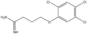 4-(2,4,5-trichlorophenoxy)butanimidamide 结构式