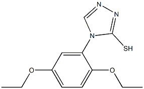 4-(2,5-diethoxyphenyl)-4H-1,2,4-triazole-3-thiol 结构式